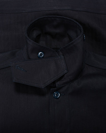 lost & found Sassafras Sassafras Overgrown Trug Jacket Herringbone Twill Indigo/Black