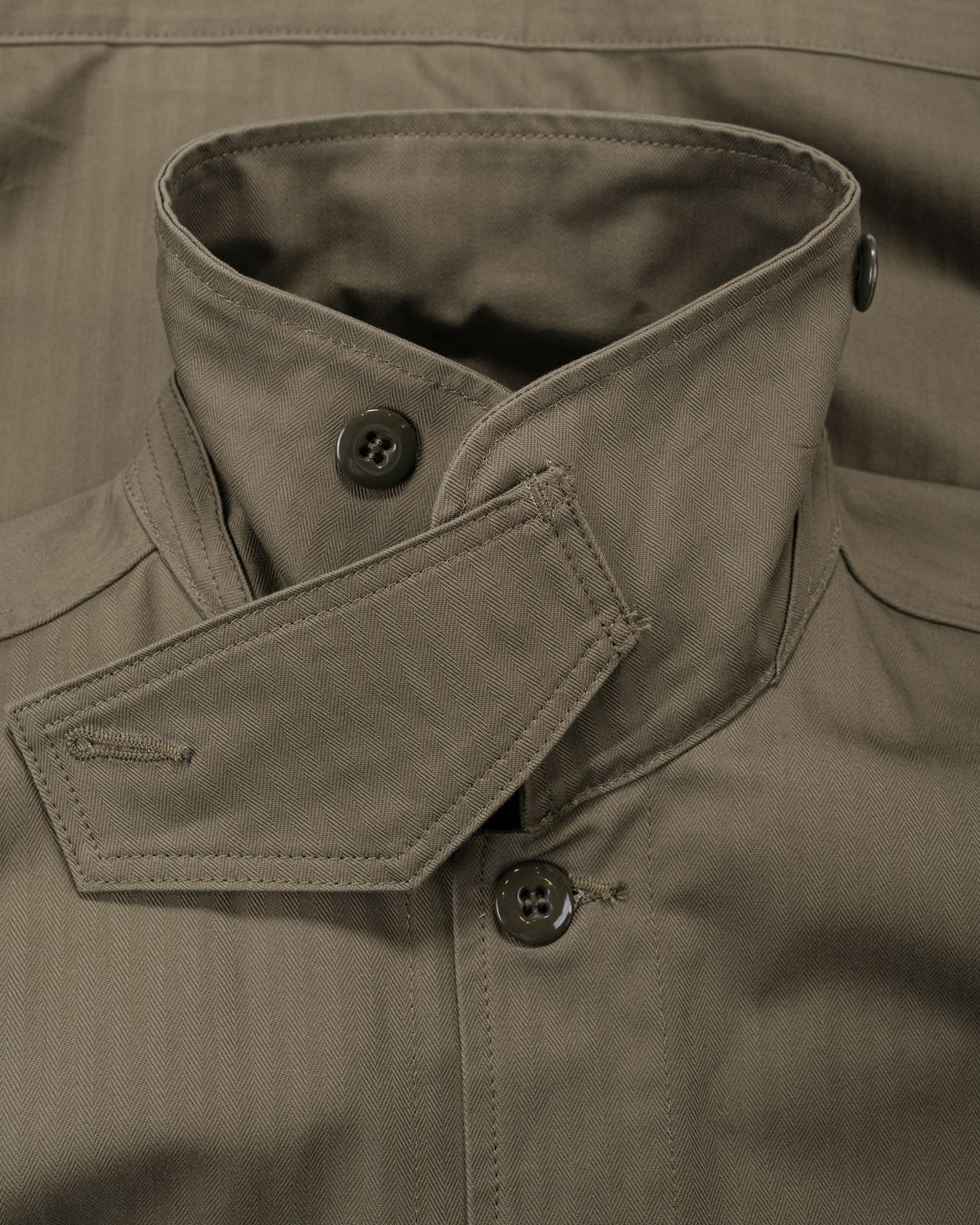 lost & found Sassafras Sassafras Overgrown Trug Jacket Herringbone Twill Olive