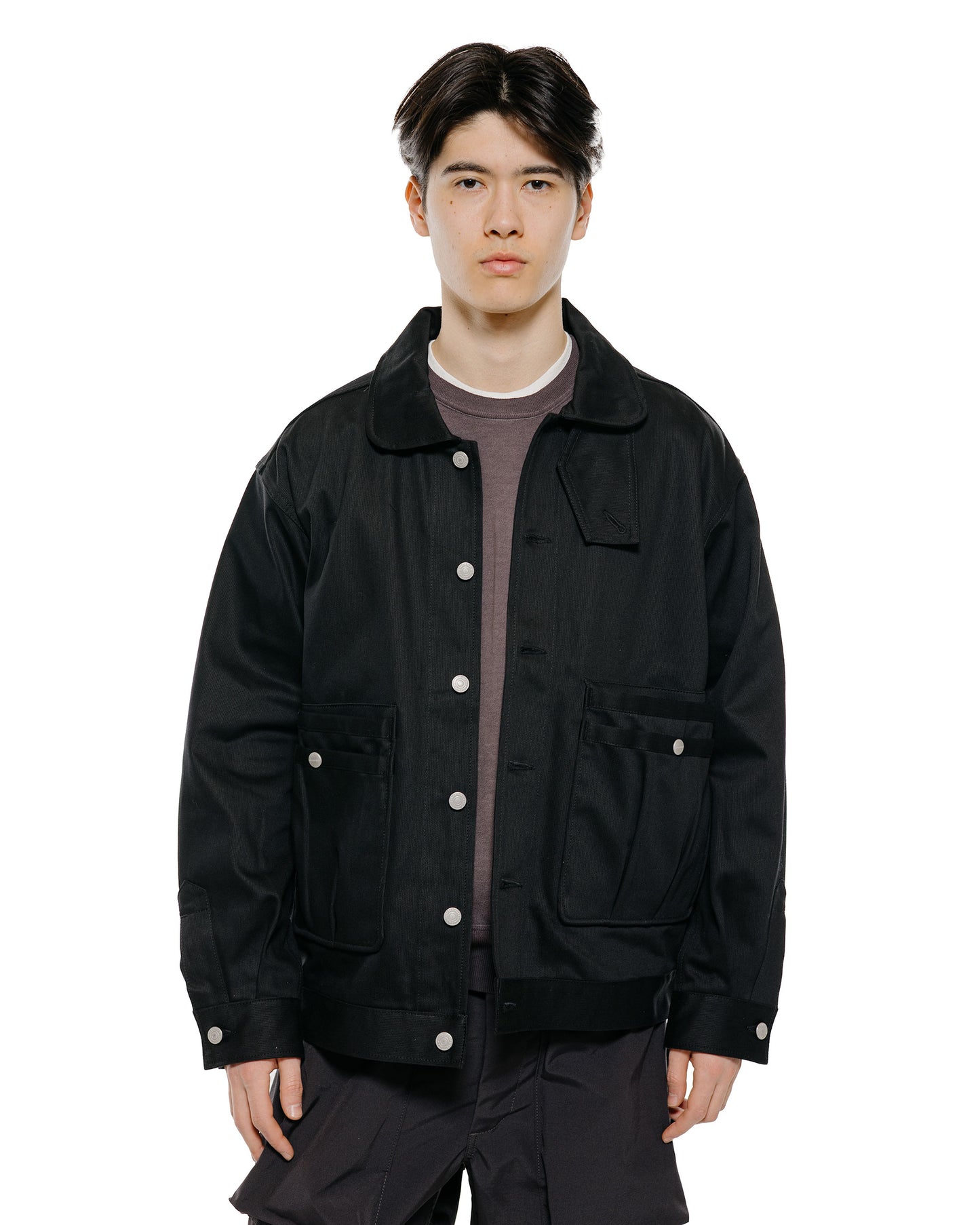 lost & found Sassafras Sassafras Overgrown Trug Jacket Pique Black