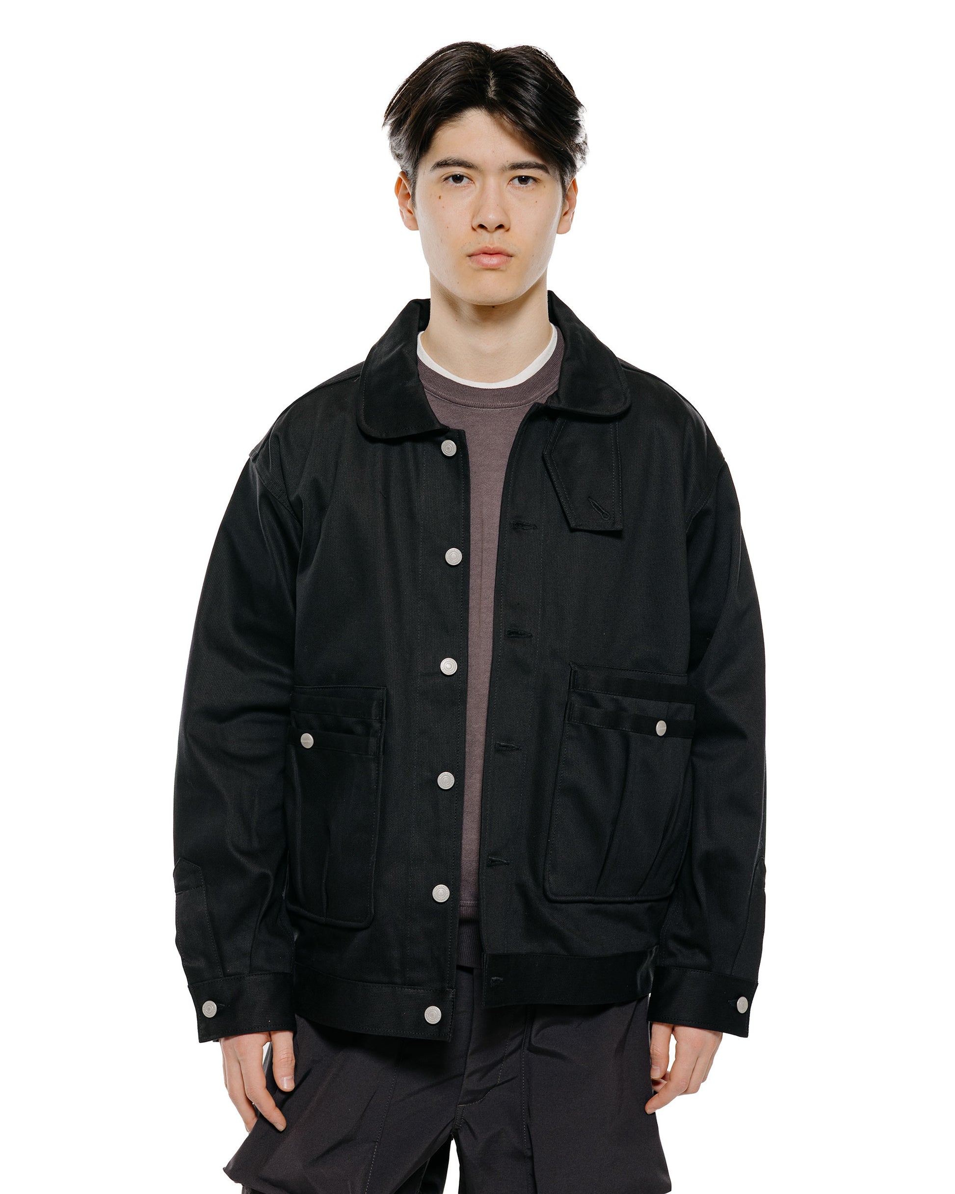 lost & found Sassafras Sassafras Overgrown Trug Jacket Pique Black