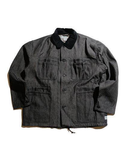 lost & found Sassafras Sassafras Overgrown Warden Jacket 10oz Denim Black