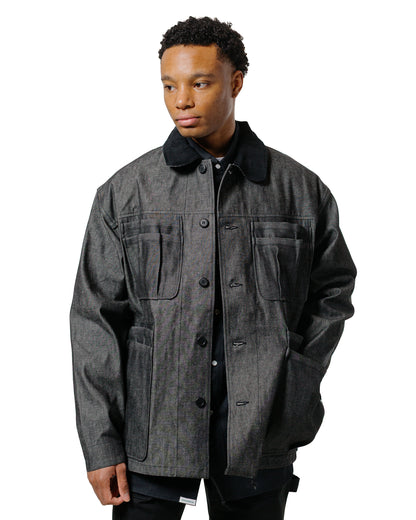 lost & found Sassafras Sassafras Overgrown Warden Jacket 10oz Denim Black