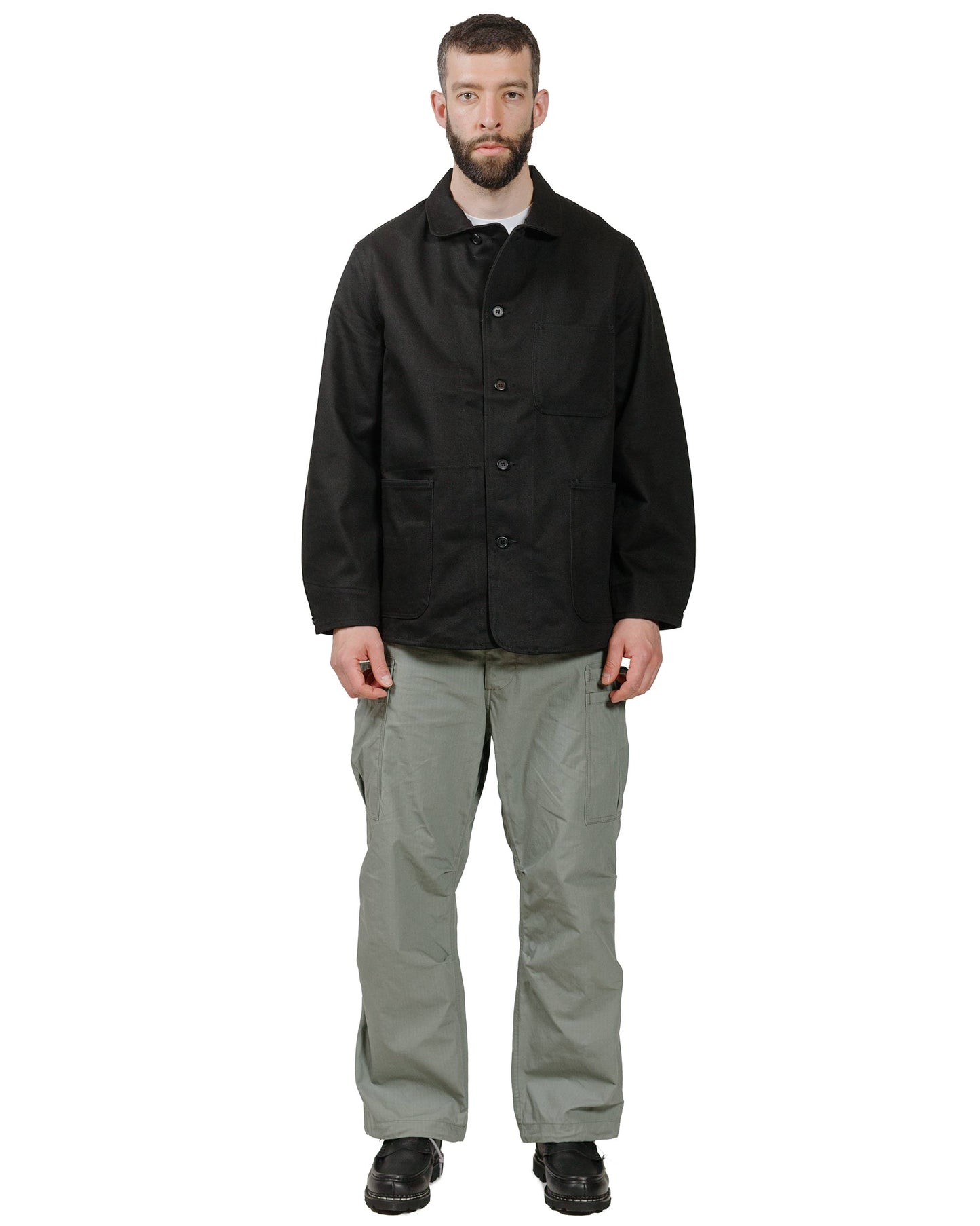 lost & found Sassafras Sassafras Sprayer Jacket 13.7oz Drill Black