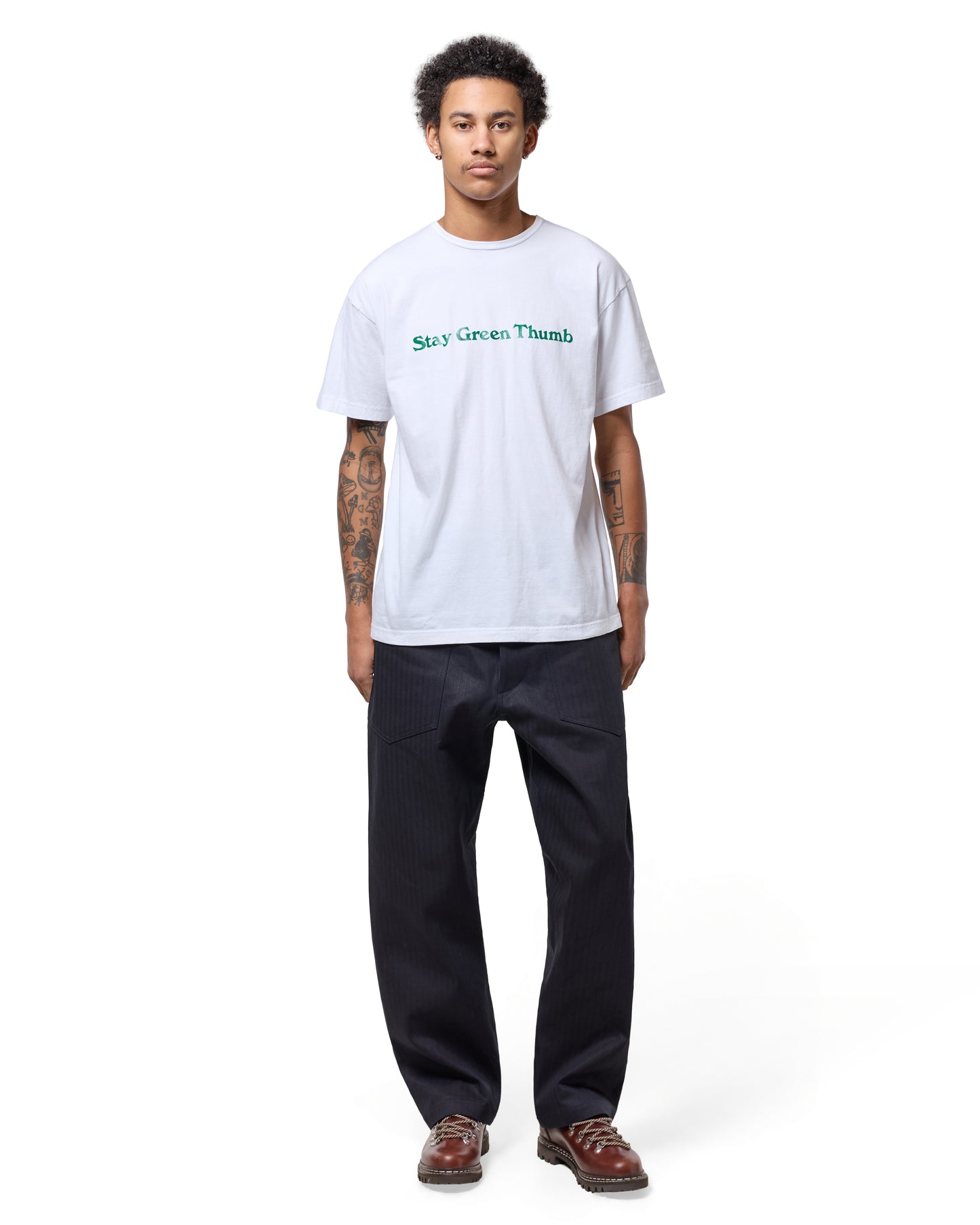 lost & found Sassafras Sassafras D Scoop Pants Herringbone Indigo/Black