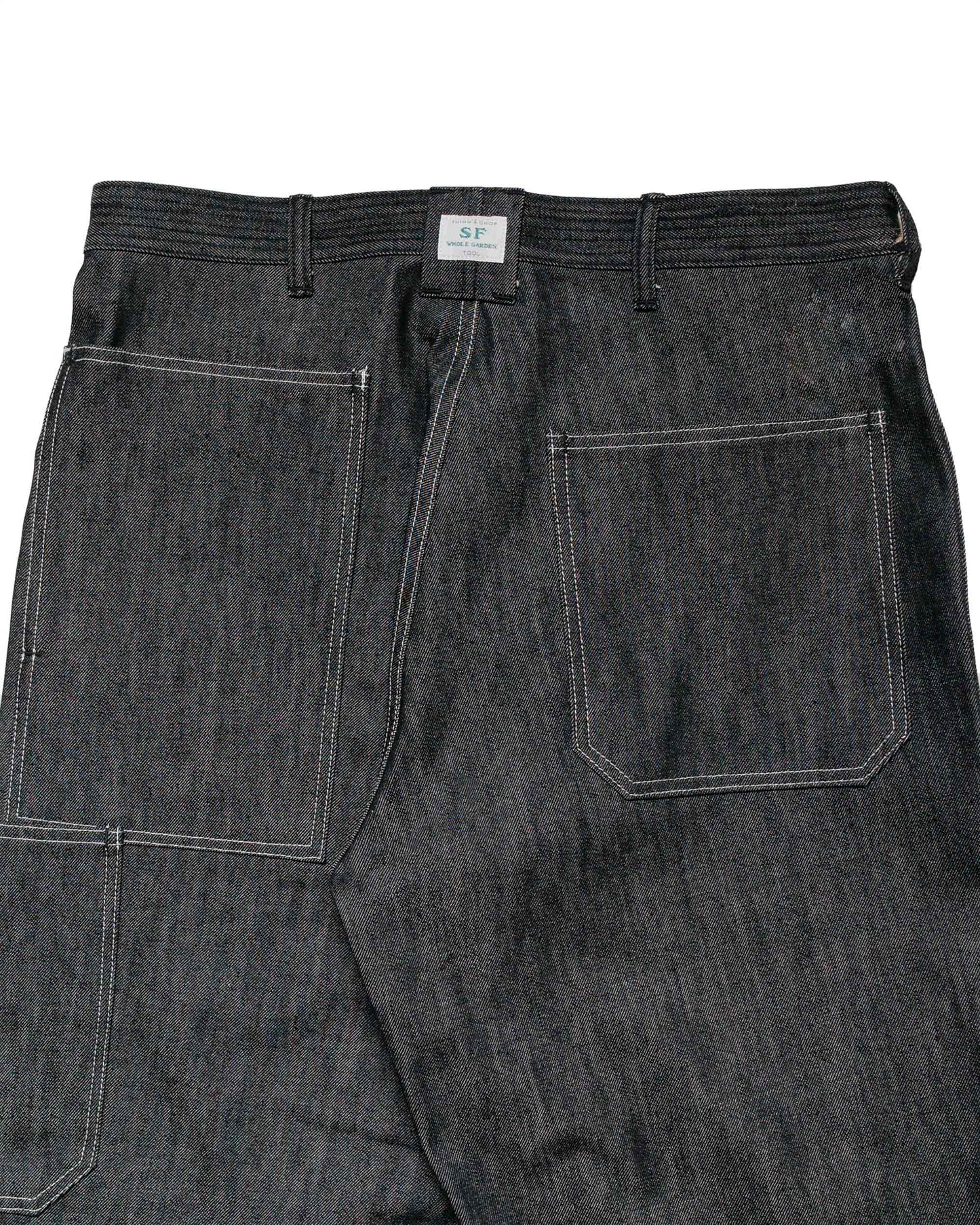 lost & found Sassafras Sassafras T.P. Landscaper Pants 13oz Slab Denim Black