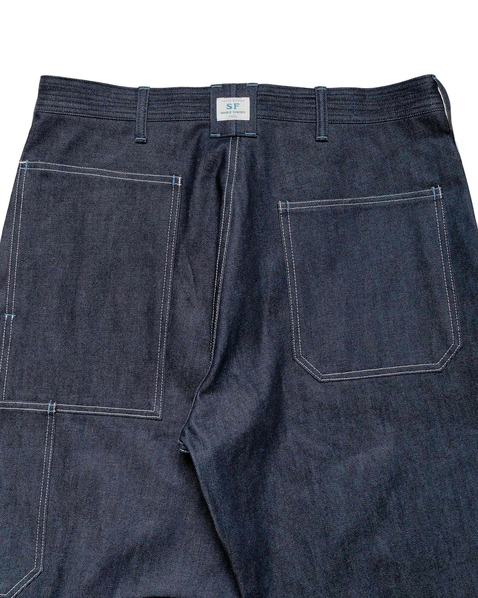 lost & found Sassafras Sassafras T.P. Landscaper Pants 13oz Slab Denim Indigo