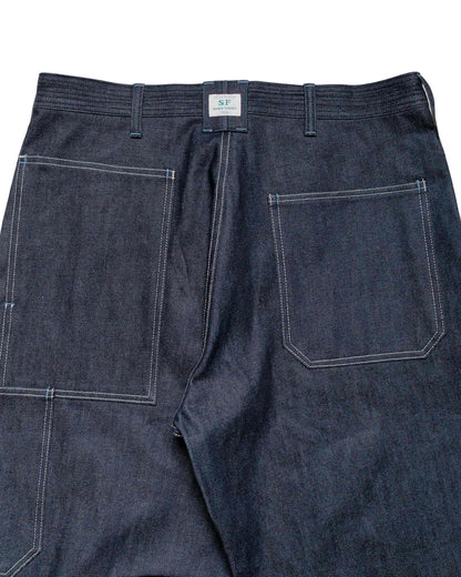 lost & found Sassafras Sassafras T.P. Landscaper Pants 13oz Slab Denim Indigo