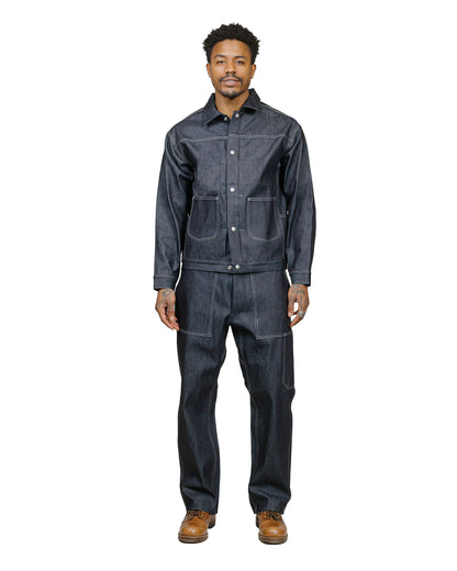 lost & found Sassafras Sassafras T.P. Landscaper Pants 13oz Slab Denim Indigo