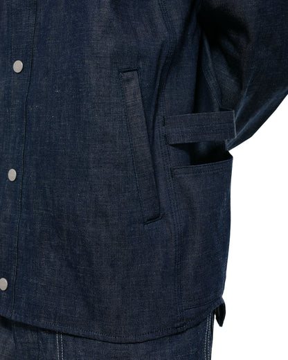 lost & found Sassafras Sassafras Vase Wall Gardener Jacket 8oz Military Denim Indigo