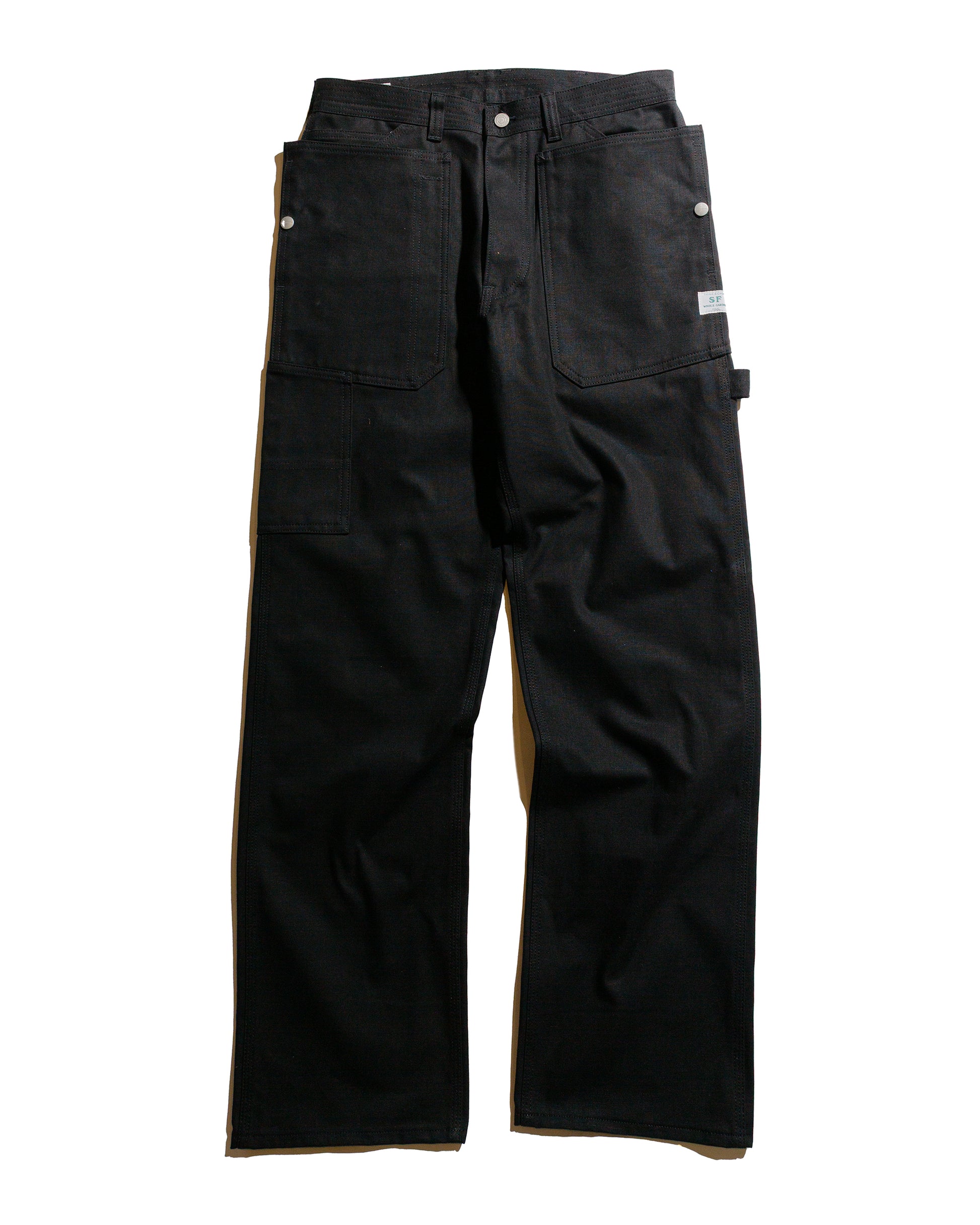 lost & found Sassafras Sassafras Fall Leaf Gardener Pants Selvedge Duck Black