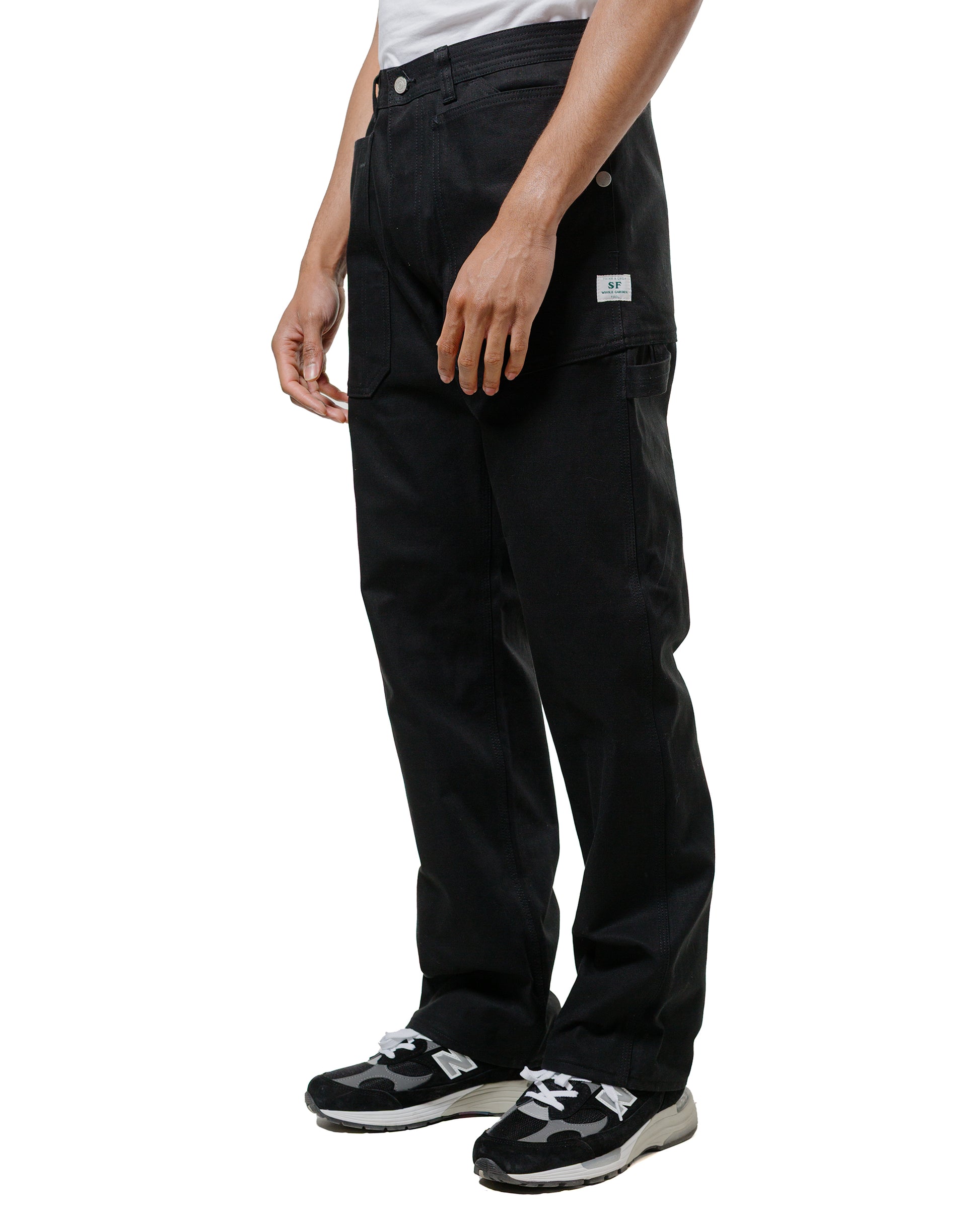 lost & found Sassafras Sassafras Fall Leaf Gardener Pants Selvedge Duck Black