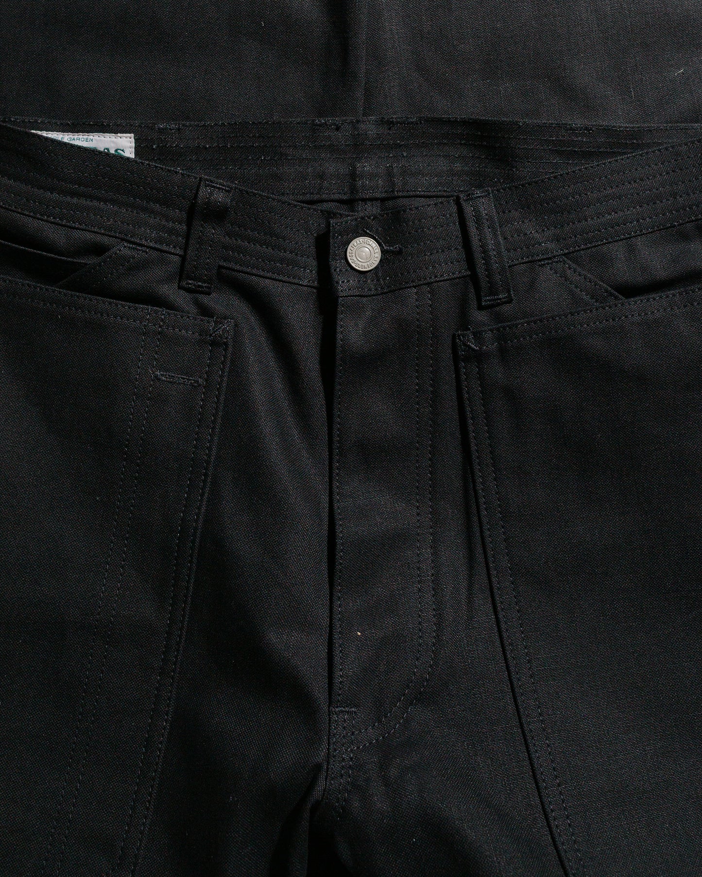 lost & found Sassafras Sassafras Fall Leaf Gardener Pants Selvedge Duck Black