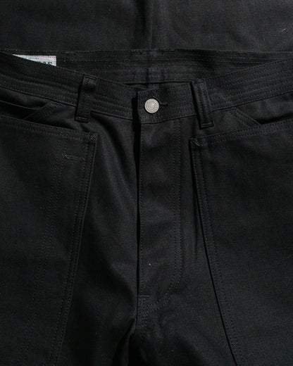 lost & found Sassafras Sassafras Fall Leaf Gardener Pants Selvedge Duck Black