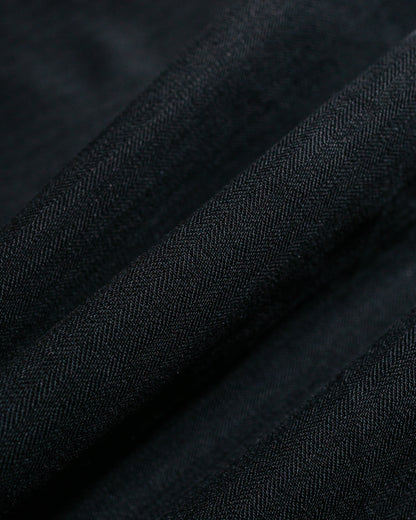 lost & found Sassafras Sassafras Weeds Digger Shirt 6.5oz Herringbone Denim Black