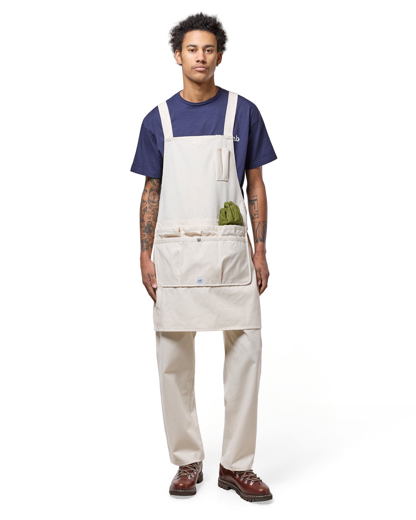 lost & found Sassafras Sassafras Whole Hole Apron Canvas Natural