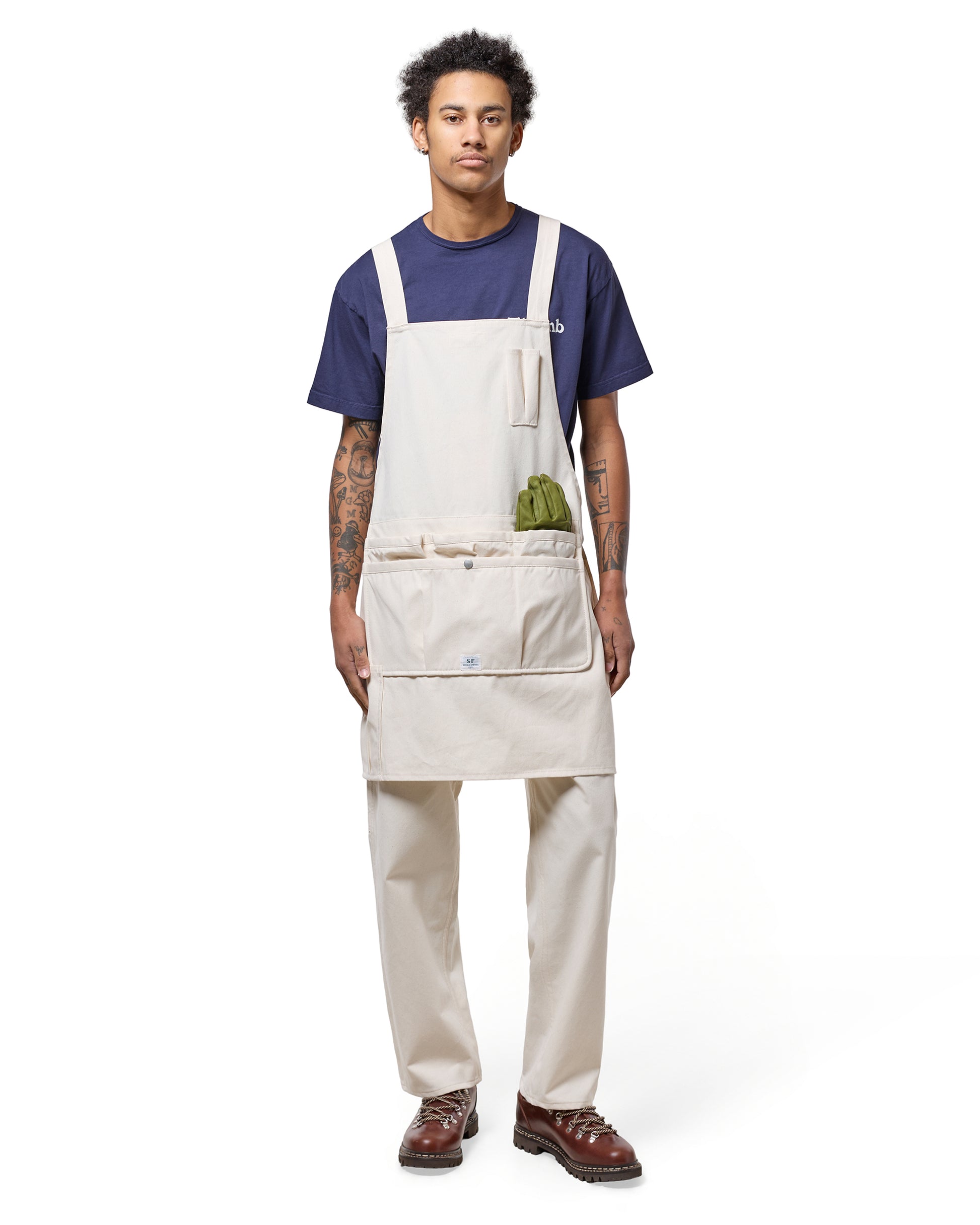 lost & found Sassafras Sassafras Whole Hole Apron Canvas Natural