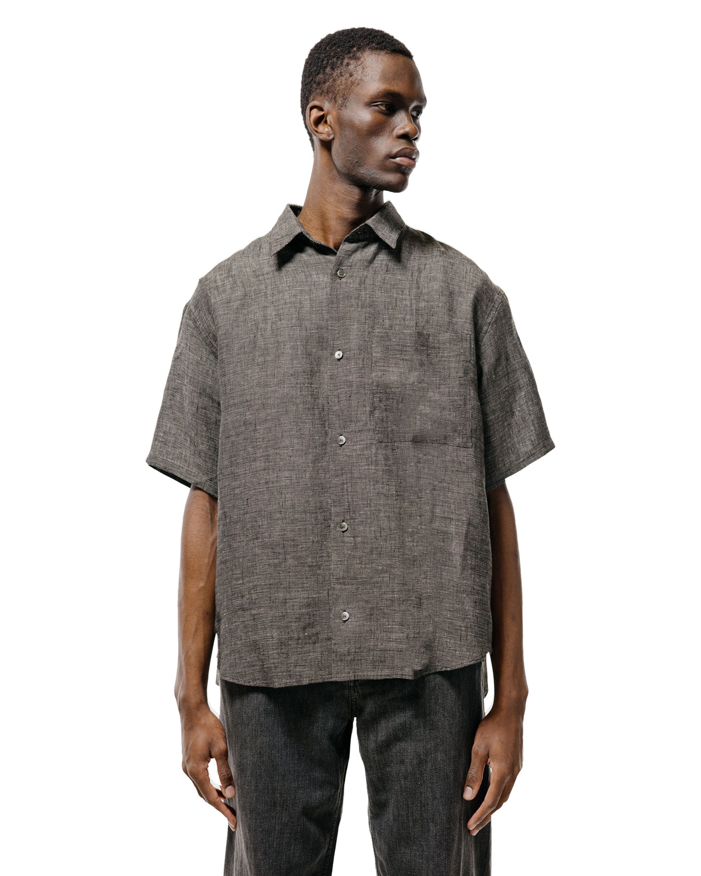 lost & found Seya. Seya. Eternal Summer Shirt/Linen Mesh Black Mix