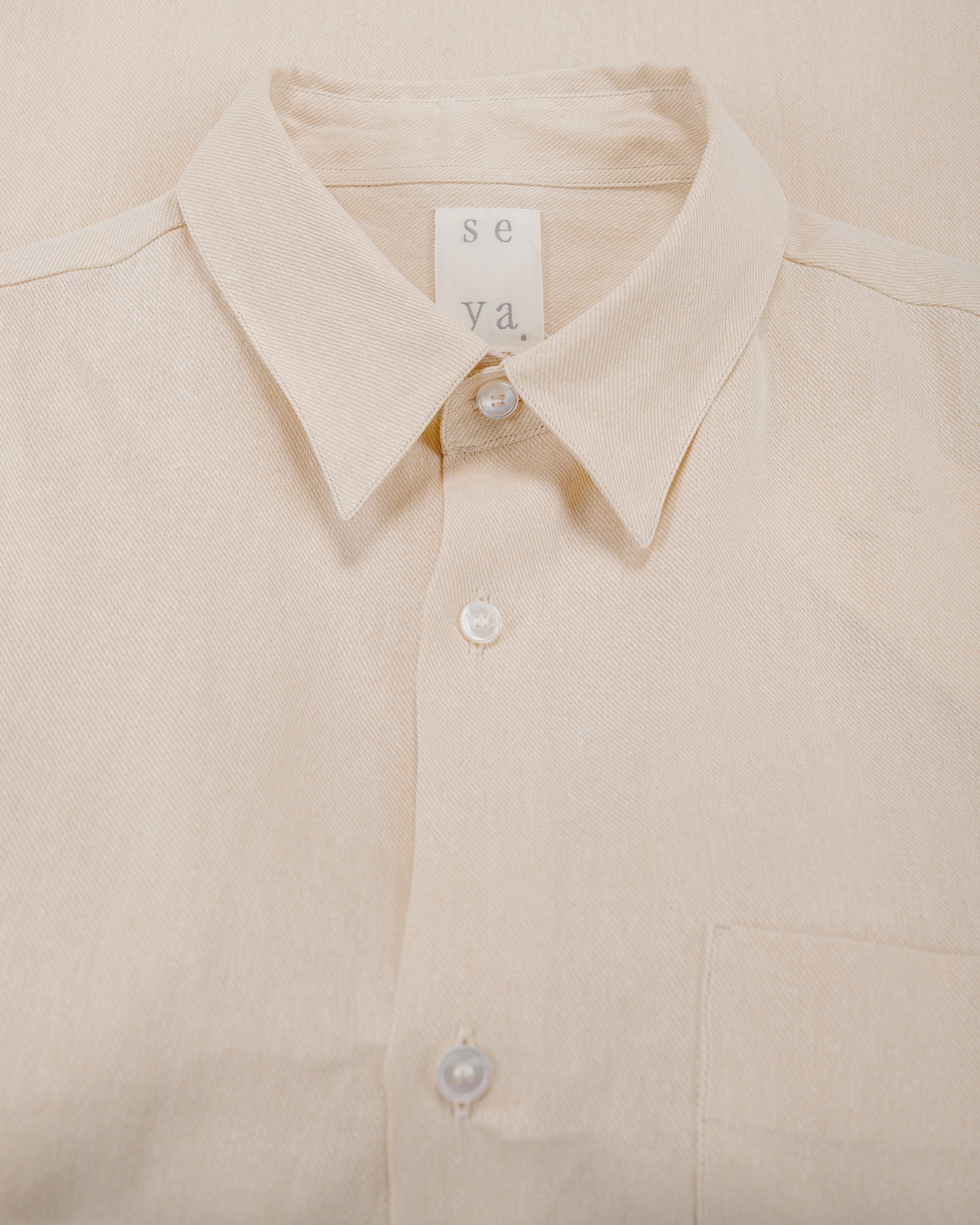 lost & found Seya. Seya. Eternal Summer Shirt/Cedar Wood Washi Whitewood