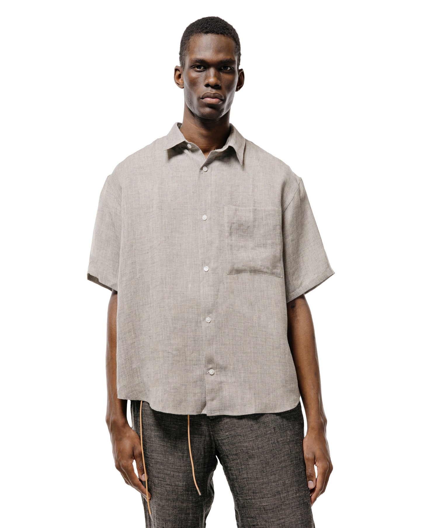 lost & found Seya. Seya. Eternal Summer Shirt/Linen Mesh Grey Mix
