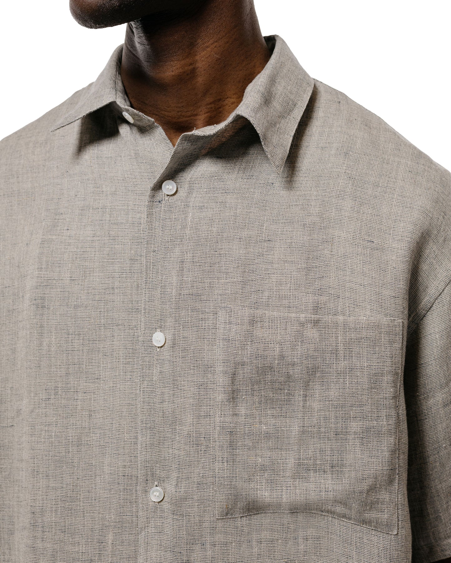 lost & found Seya. Seya. Eternal Summer Shirt/Linen Mesh Grey Mix