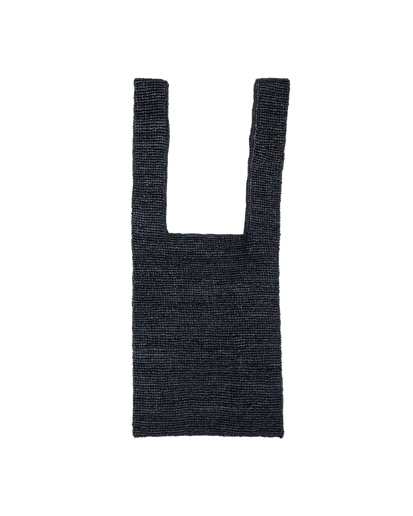 lost & found Seya. Seya. Medium Raffia Bag Black