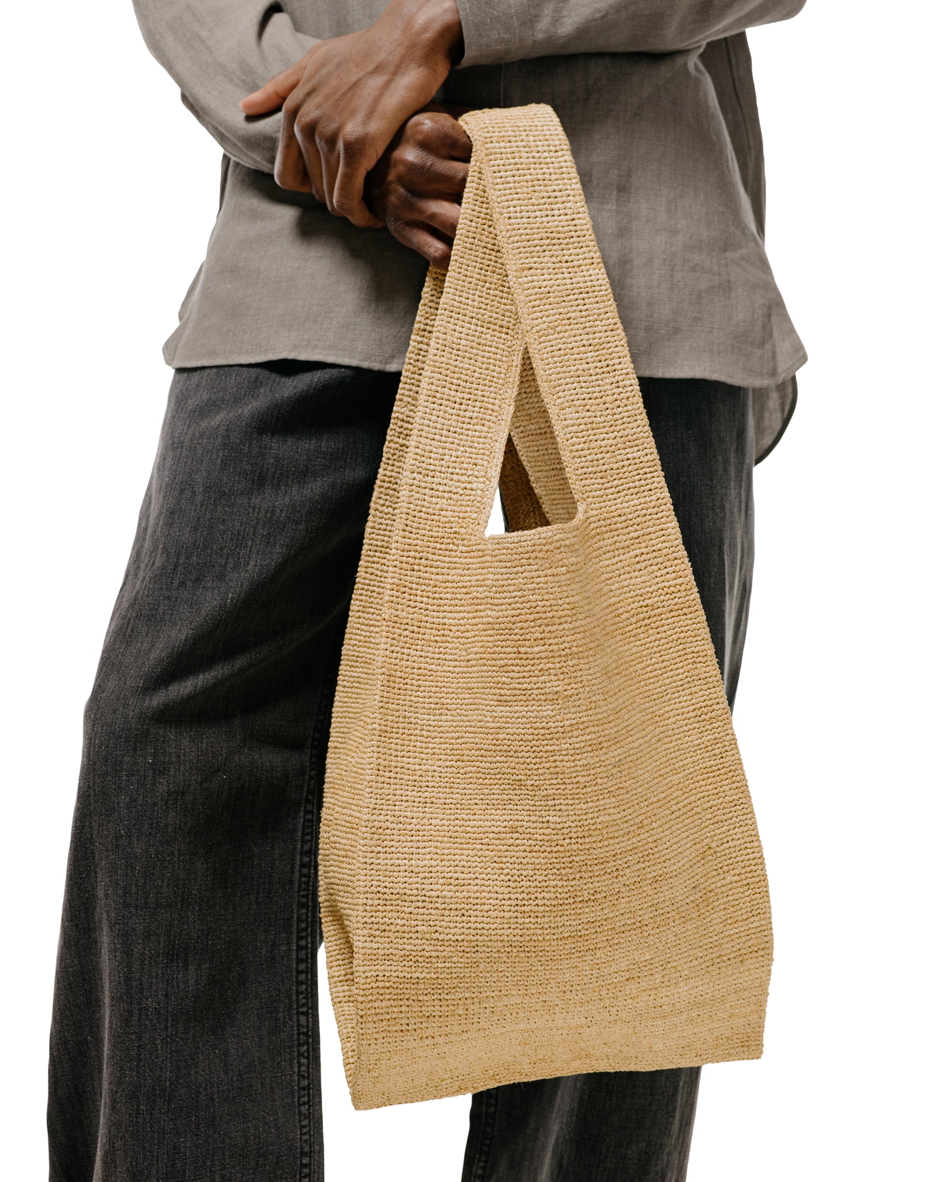 lost & found Seya. Seya. Medium Raffia Bag Natural