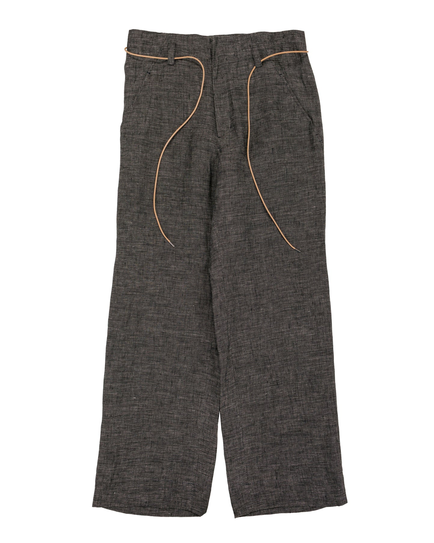 lost & found Seya. Seya. Nam Ou River Trip Pants/Linen Mesh Black Mix