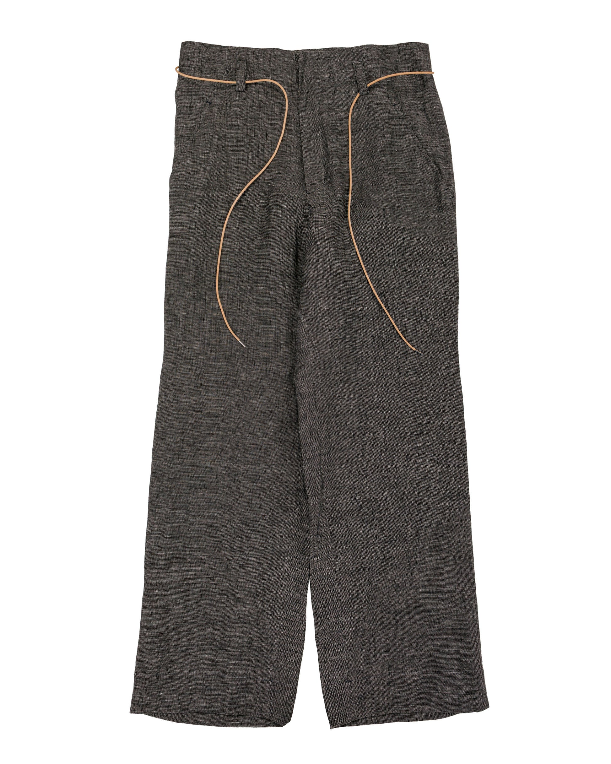 lost & found Seya. Seya. Nam Ou River Trip Pants/Linen Mesh Black Mix