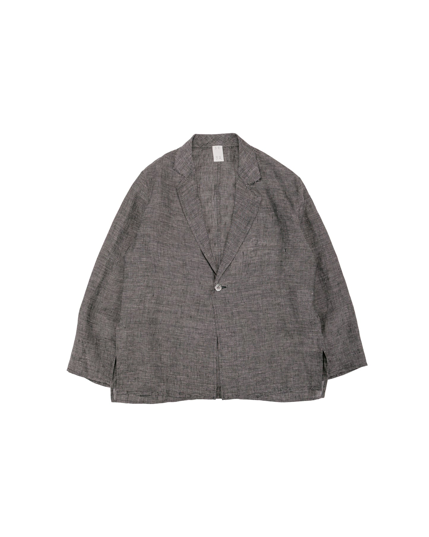 lost & found Seya. Seya. Nam Ou Zero Jacket/Linen Mesh Black Mix