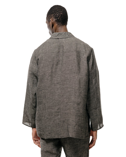 lost & found Seya. Seya. Nam Ou Zero Jacket/Linen Mesh Black Mix