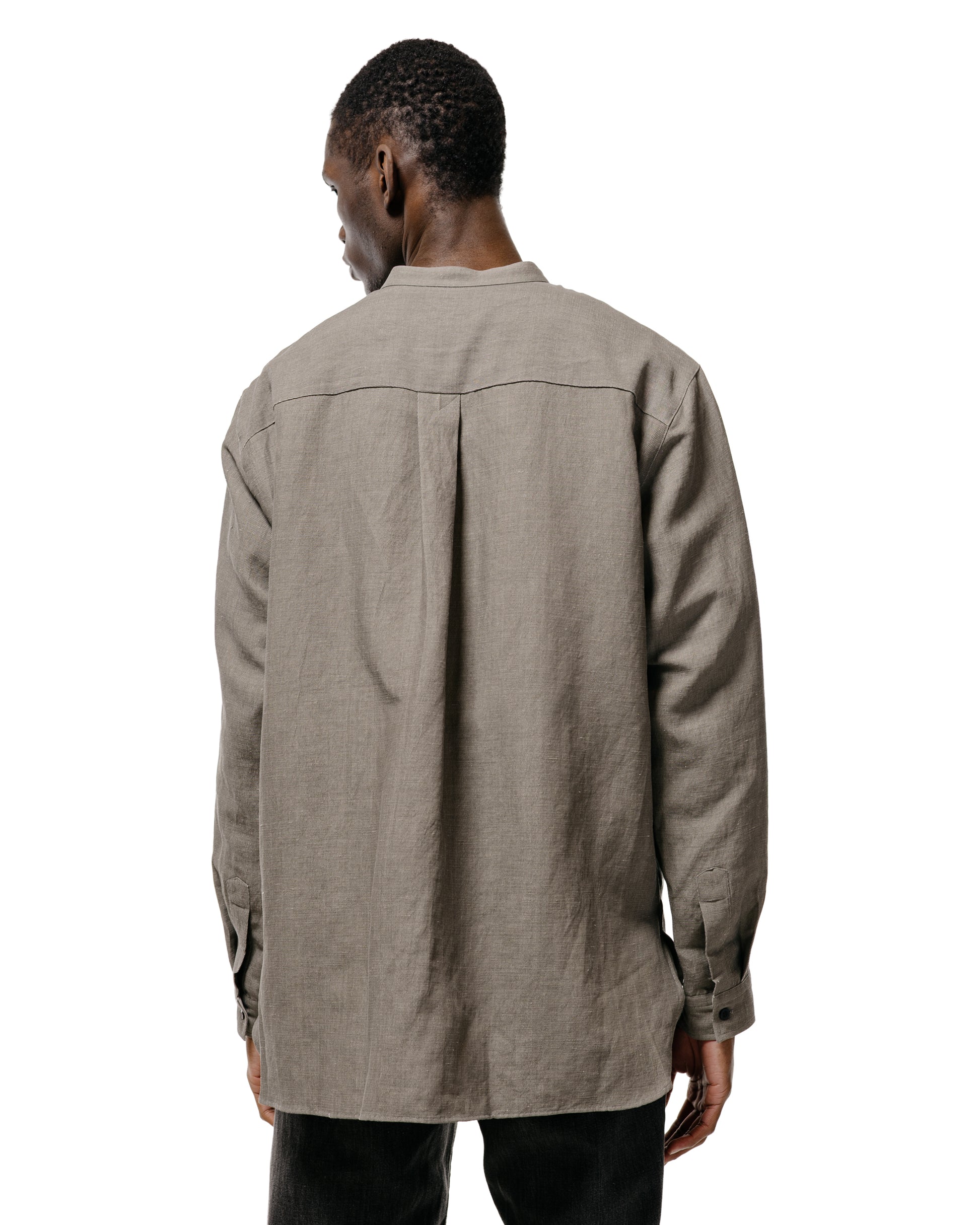 lost & found Seya. Seya. Riverman Overshirt/Kersey Chambray Linen Clay