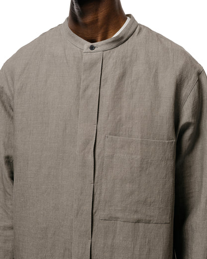 lost & found Seya. Seya. Riverman Overshirt/Kersey Chambray Linen Clay