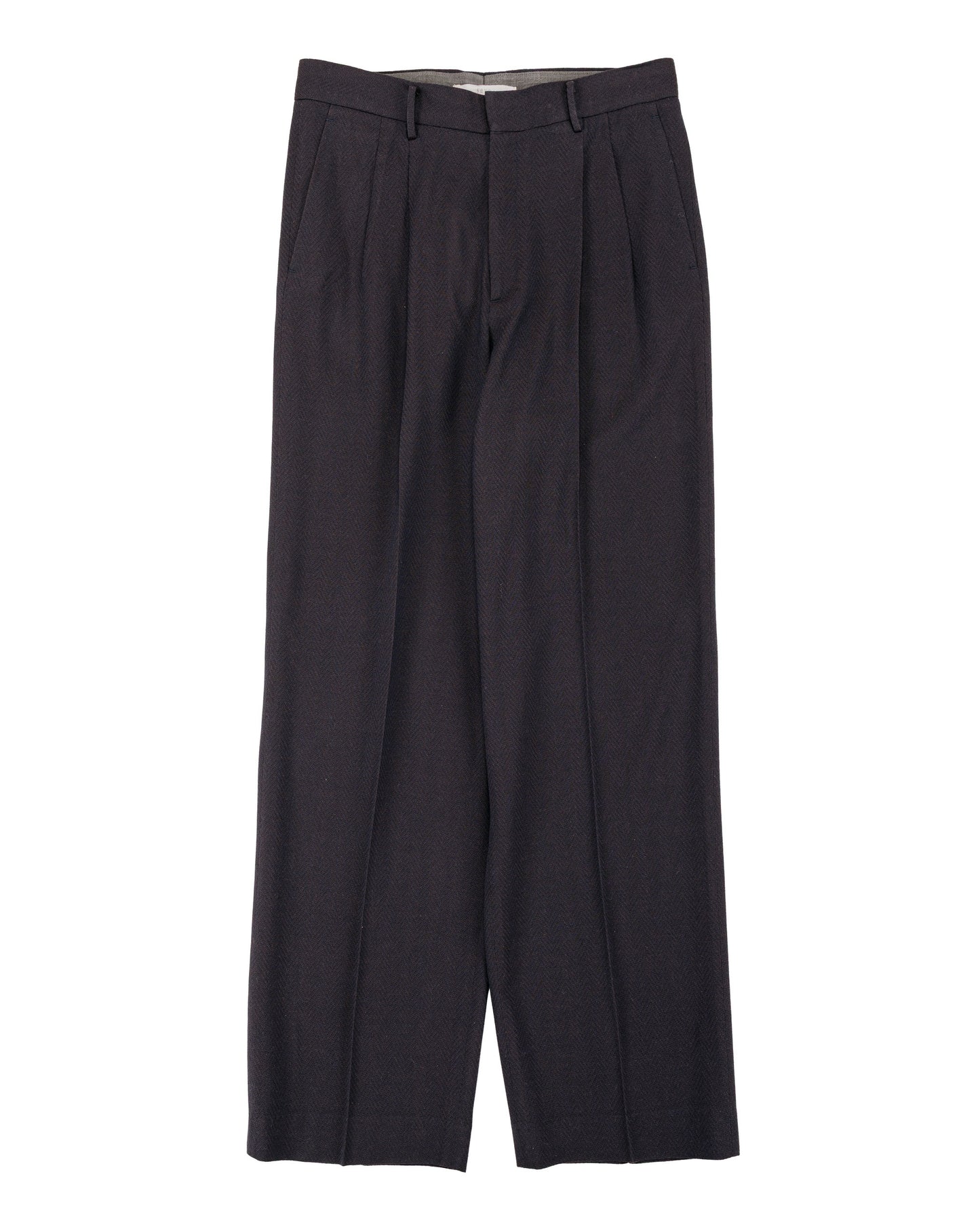 lost & found Seya. Seya. Travel Pants/Summer Herringbone Mud Indigo