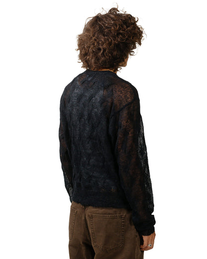 lost & found Stussy Stüssy Loose Knit Cross Cable Black