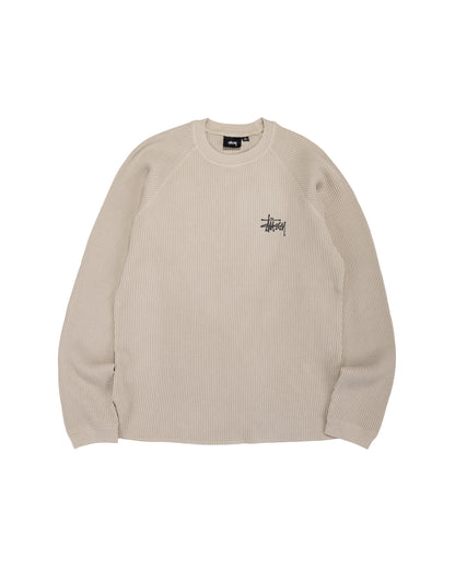 lost & found Stussy Stüssy Basic Stock Raglan Thermal Bone