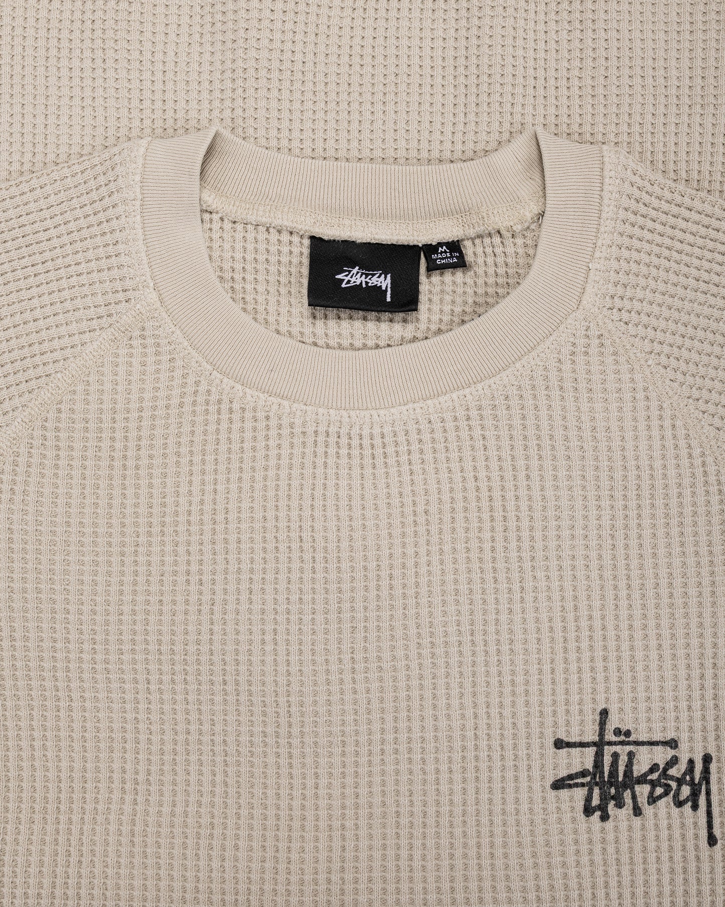 lost & found Stussy Stüssy Basic Stock Raglan Thermal Bone