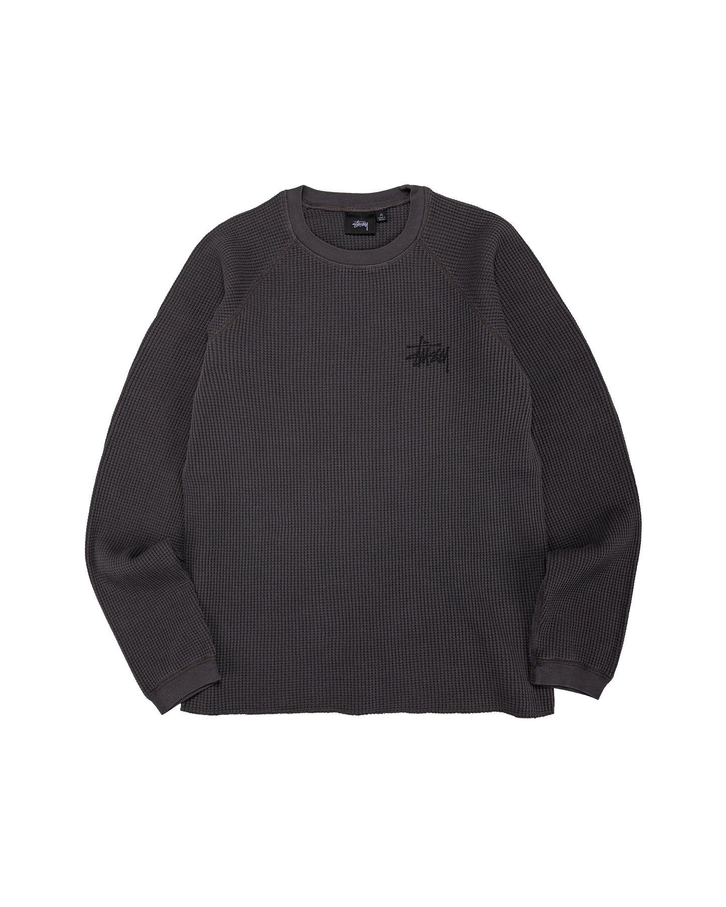lost & found Stussy Stüssy Basic Stock Raglan Thermal Washed Black