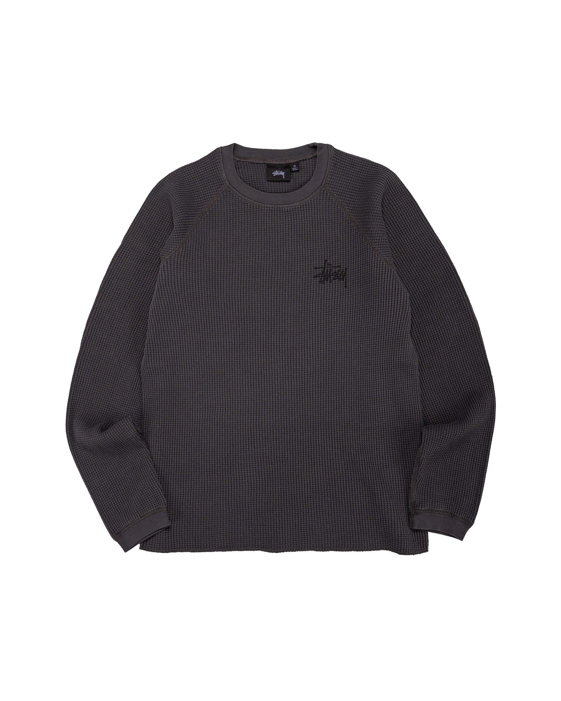 lost & found Stussy Stüssy Basic Stock Raglan Thermal Washed Black