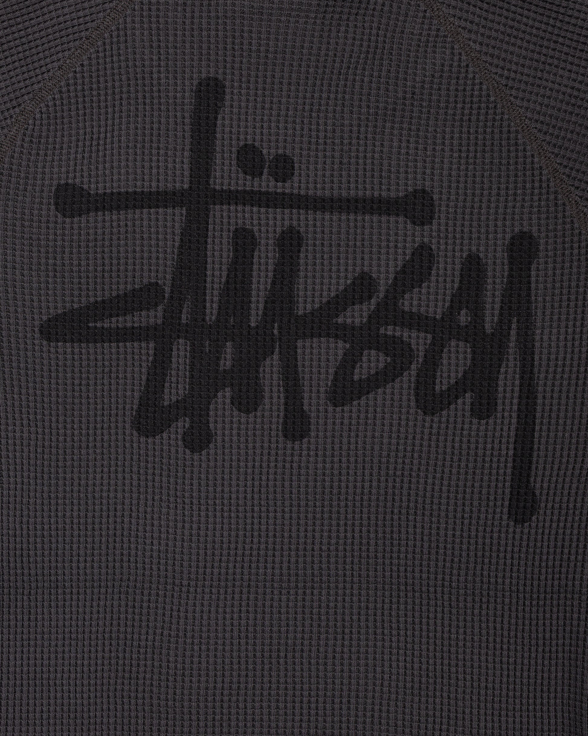 lost & found Stussy Stüssy Basic Stock Raglan Thermal Washed Black