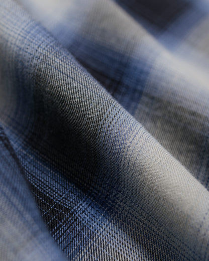 Stüssy Beach Ombre Plaid Shirt Black