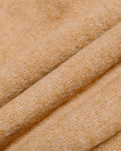 lost & found Stussy Stüssy Brushed Mock Full Zip Sweater Camel
