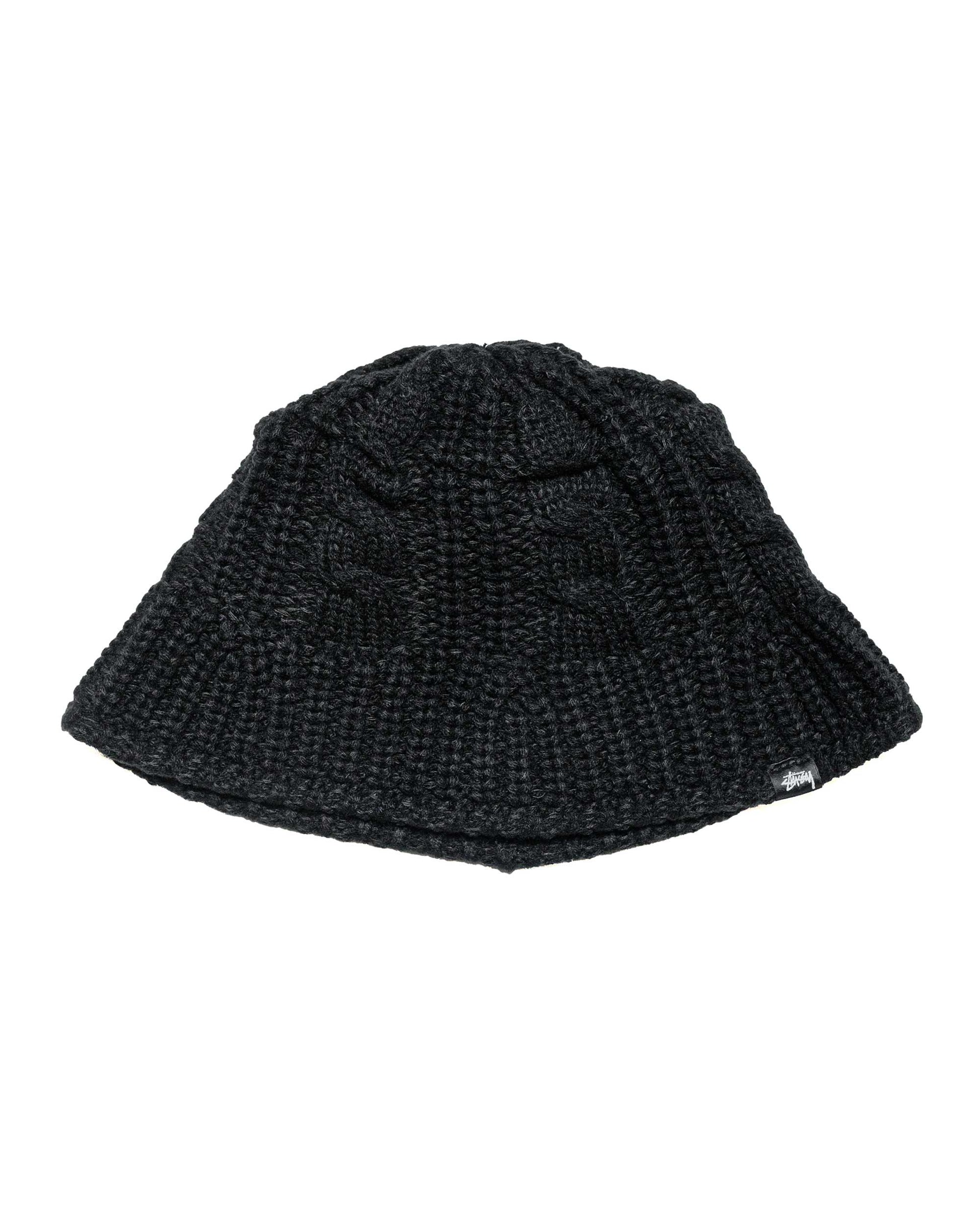 lost & found Stussy Stüssy Cable Knit Bucket Hat Black