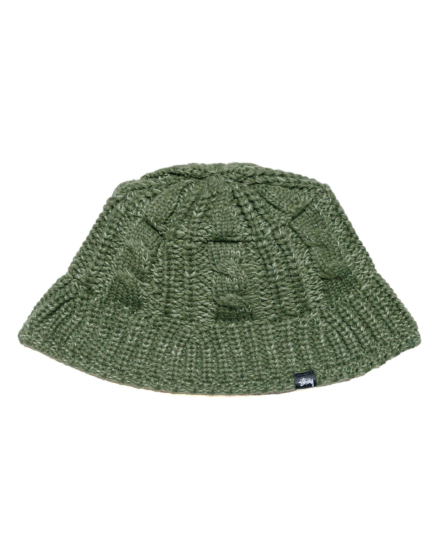 lost & found Stussy Stüssy Cable Knit Bucket Hat Olive
