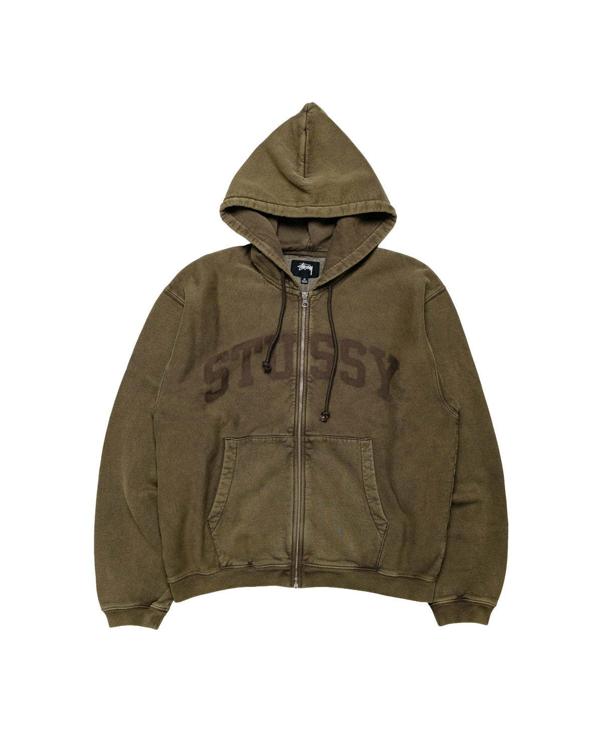 Stüssy Faded Graphic Zip Hood Olive