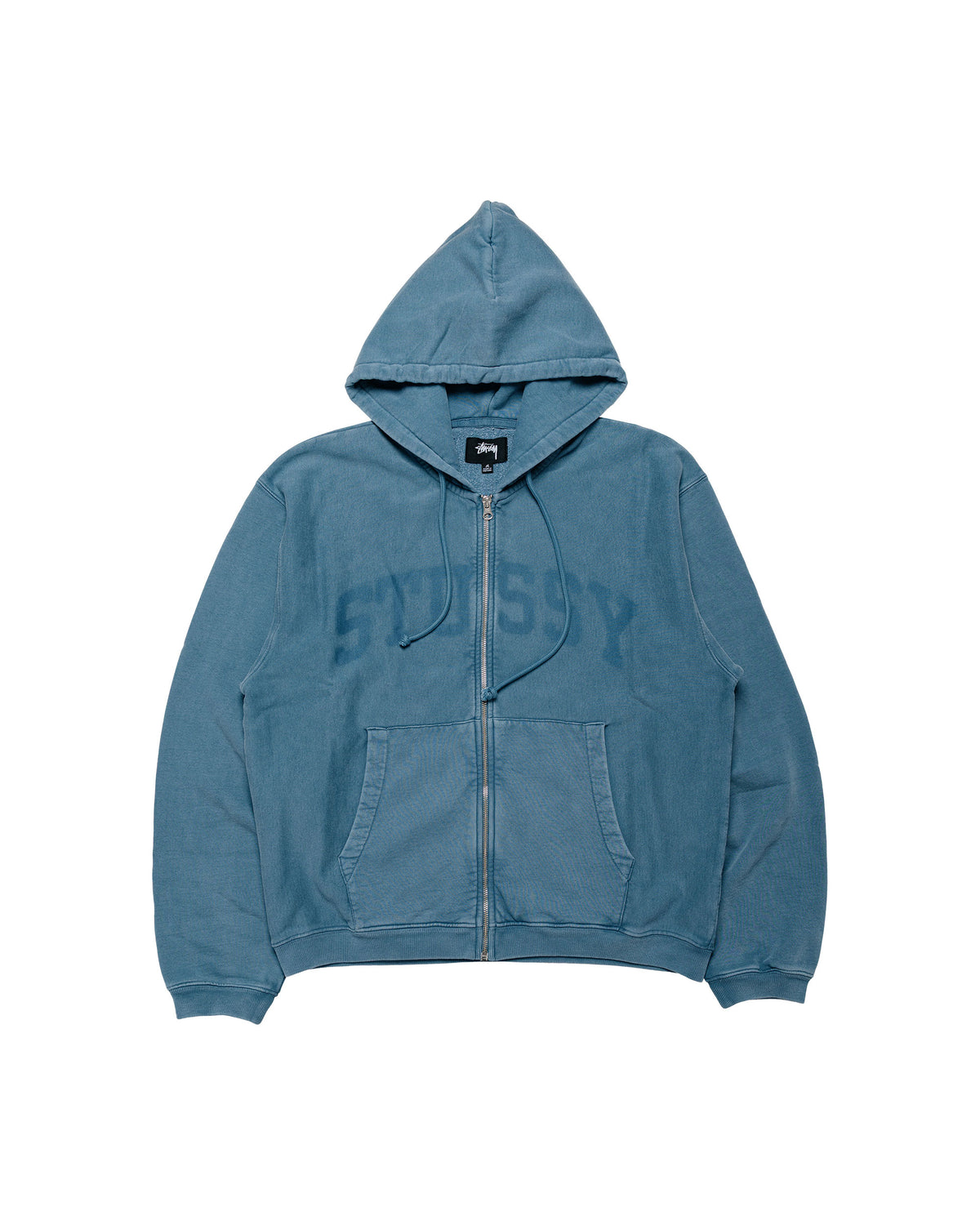 Stüssy Faded Graphic Zip Hood Washed Navy