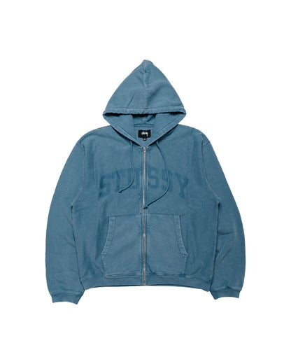 Stüssy Faded Graphic Zip Hood Washed Navy