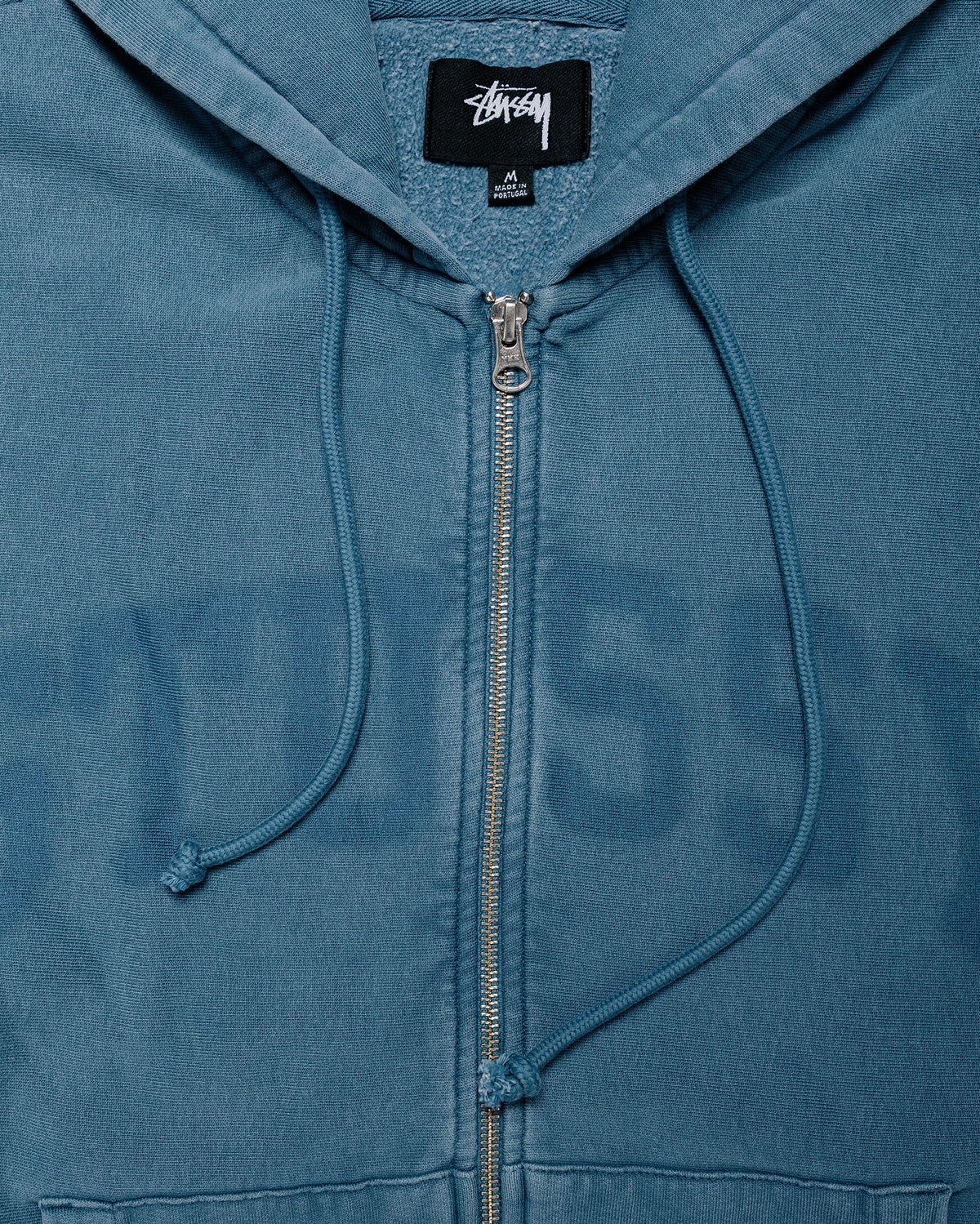 Stüssy Faded Graphic Zip Hood Washed Navy