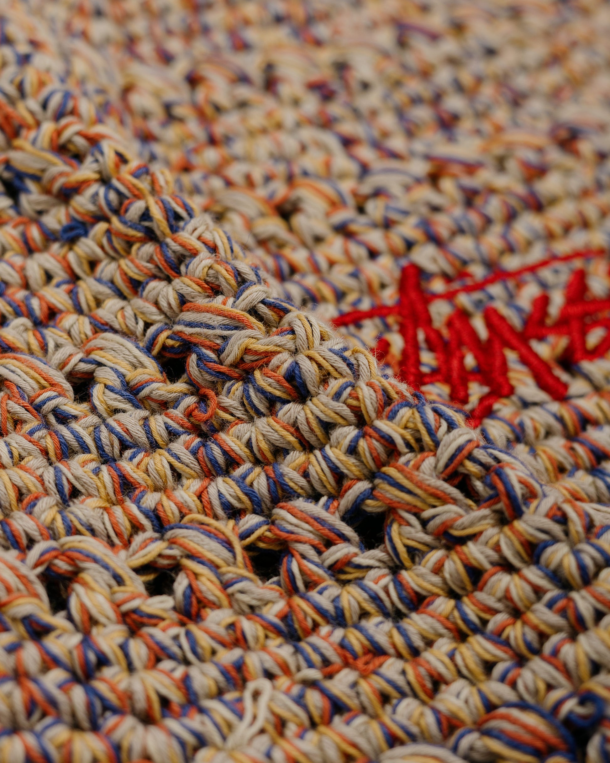 Stüssy Hemp Stock Knit Bucket Hat Multi Tan