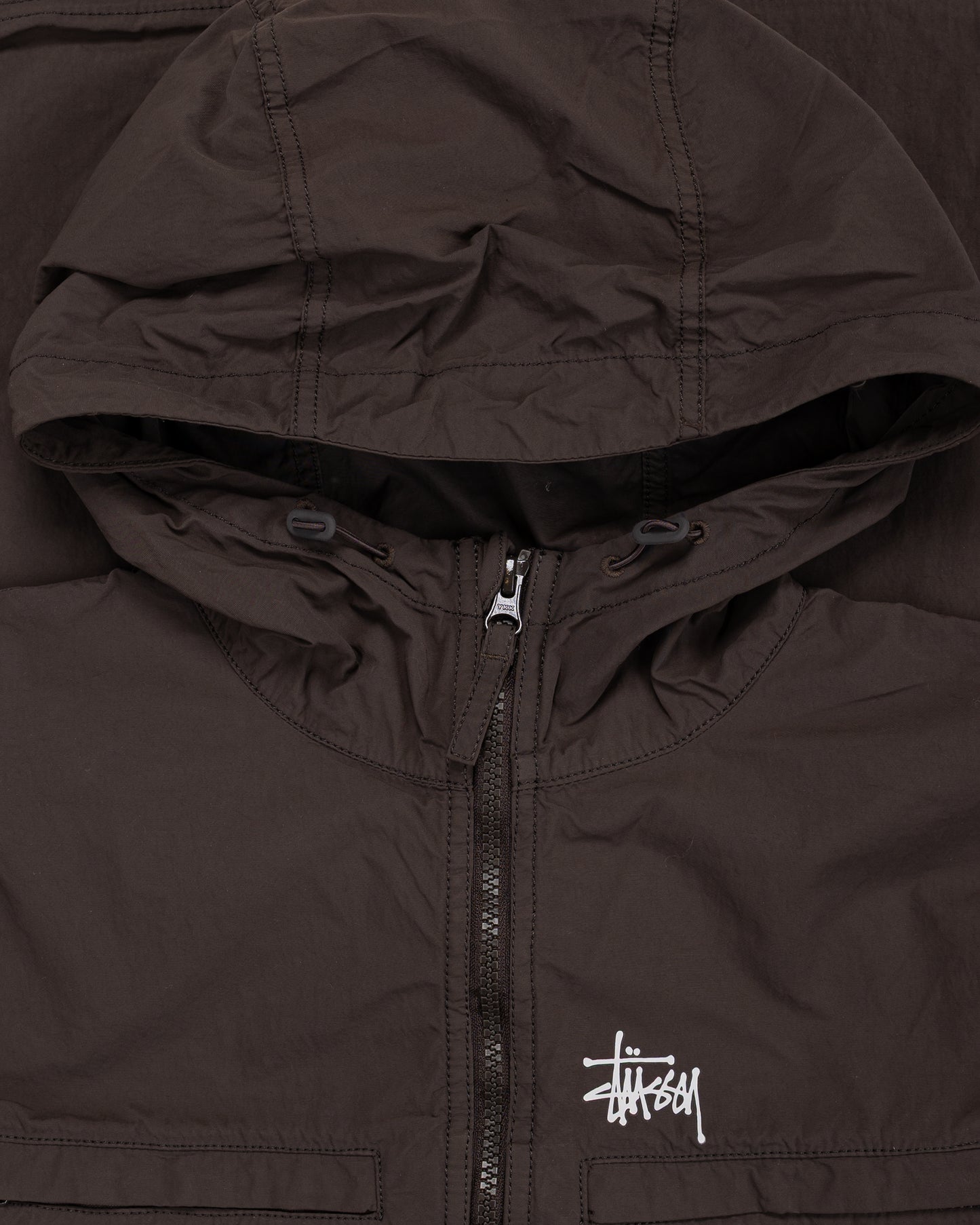 lost & found Stussy Stüssy Lightweight Hooded Jacket Brown