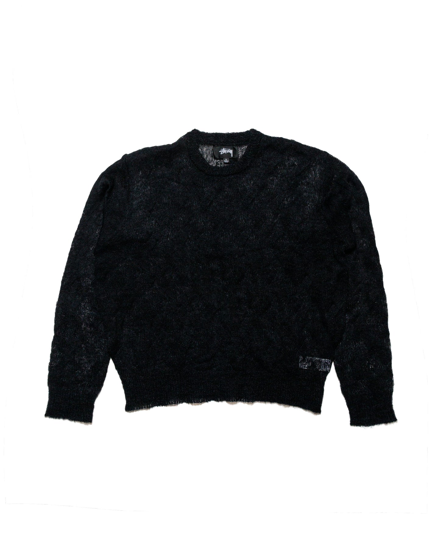 lost & found Stussy Stüssy Loose Knit Cross Cable Black